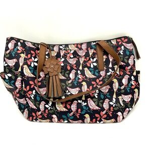Relic Birds & Flowers Tote‎ Bag 10 x 4.5 x 10.5 inches Charming Cute